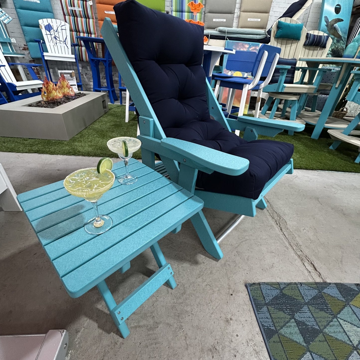 SunRay Patio Folding Chair & End Table
