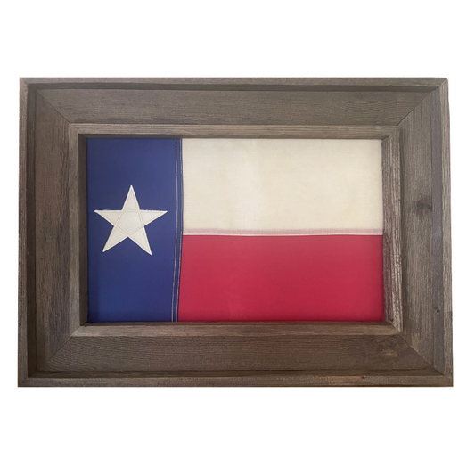 Haggards Large Double Framed Texas Flag
